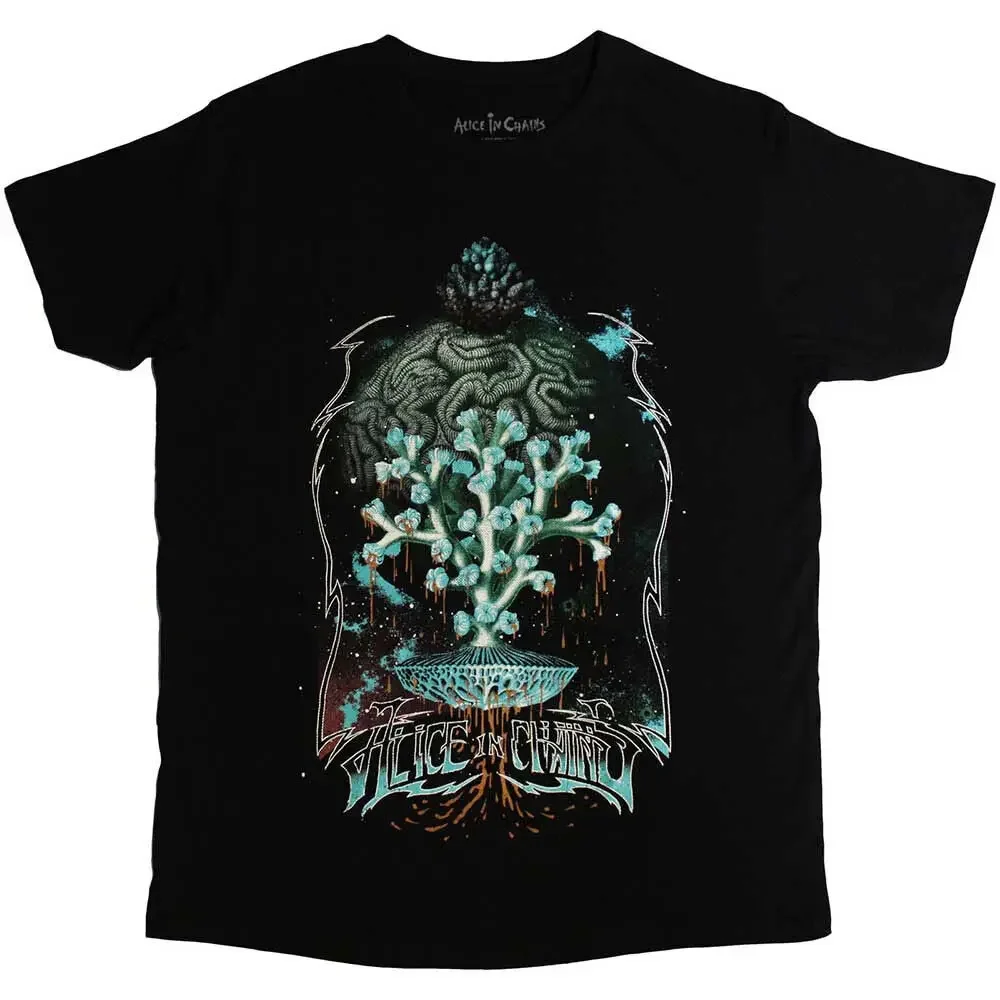 Alice In Chains 'Spore Planet' Black T Shirt New Official