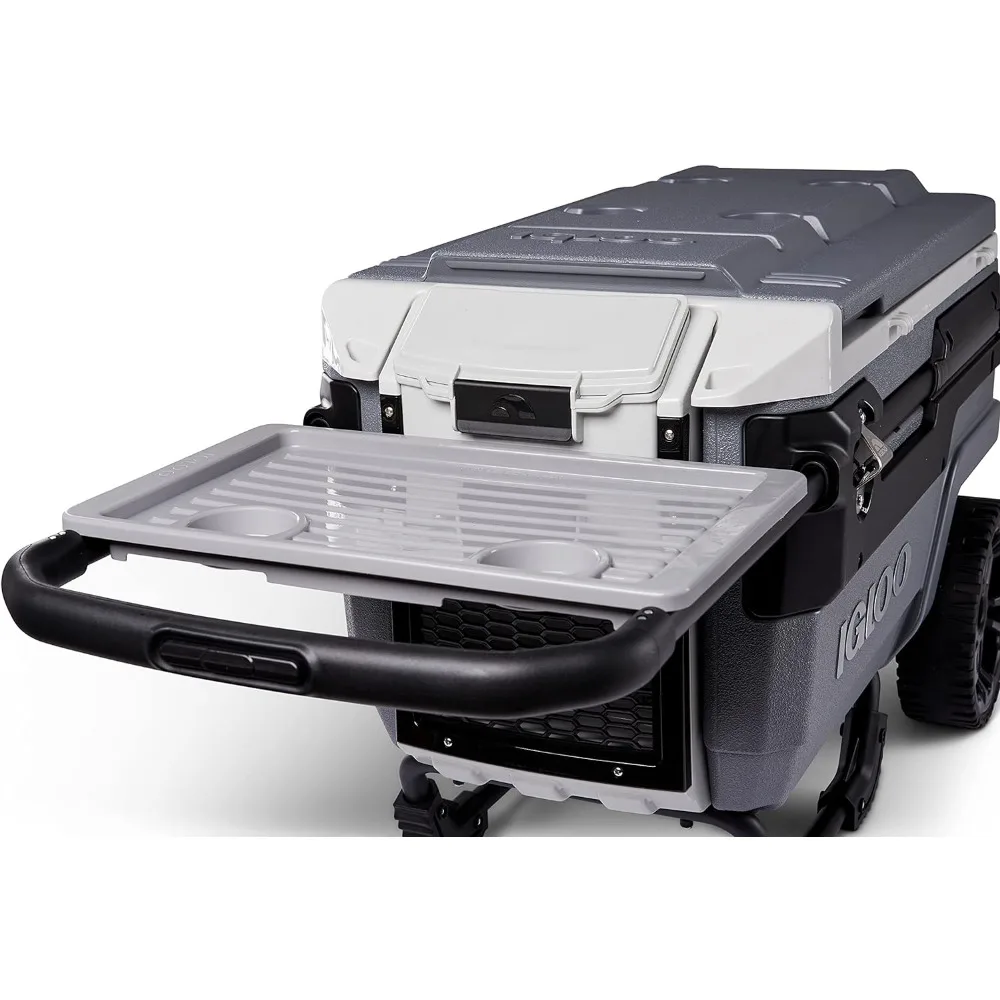 Imagem -03 - Premium Trailmate Rodas Rolling Cooler Cinza 70 qt