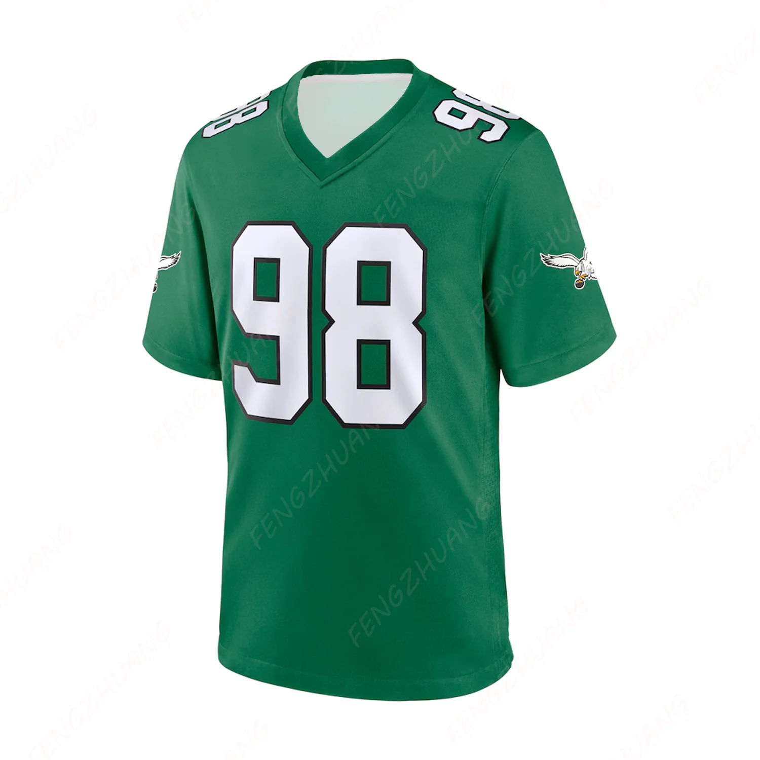 Jalen Carter Philadelphia Eagles Game Jersey Outdoor Quick Dry Rugby Jersey unisex Summer Classic Casual Loose T-Shirt New