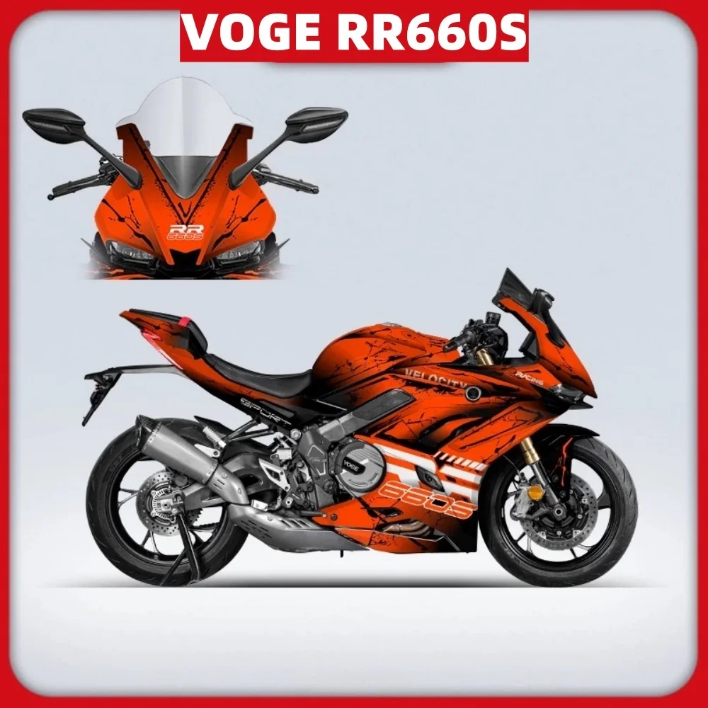 For 2024 Voge RR660S Custom Vinyl Decal Kit,full fairing coverage, self-adhesive,no residue,durable print,styling upgrade parts