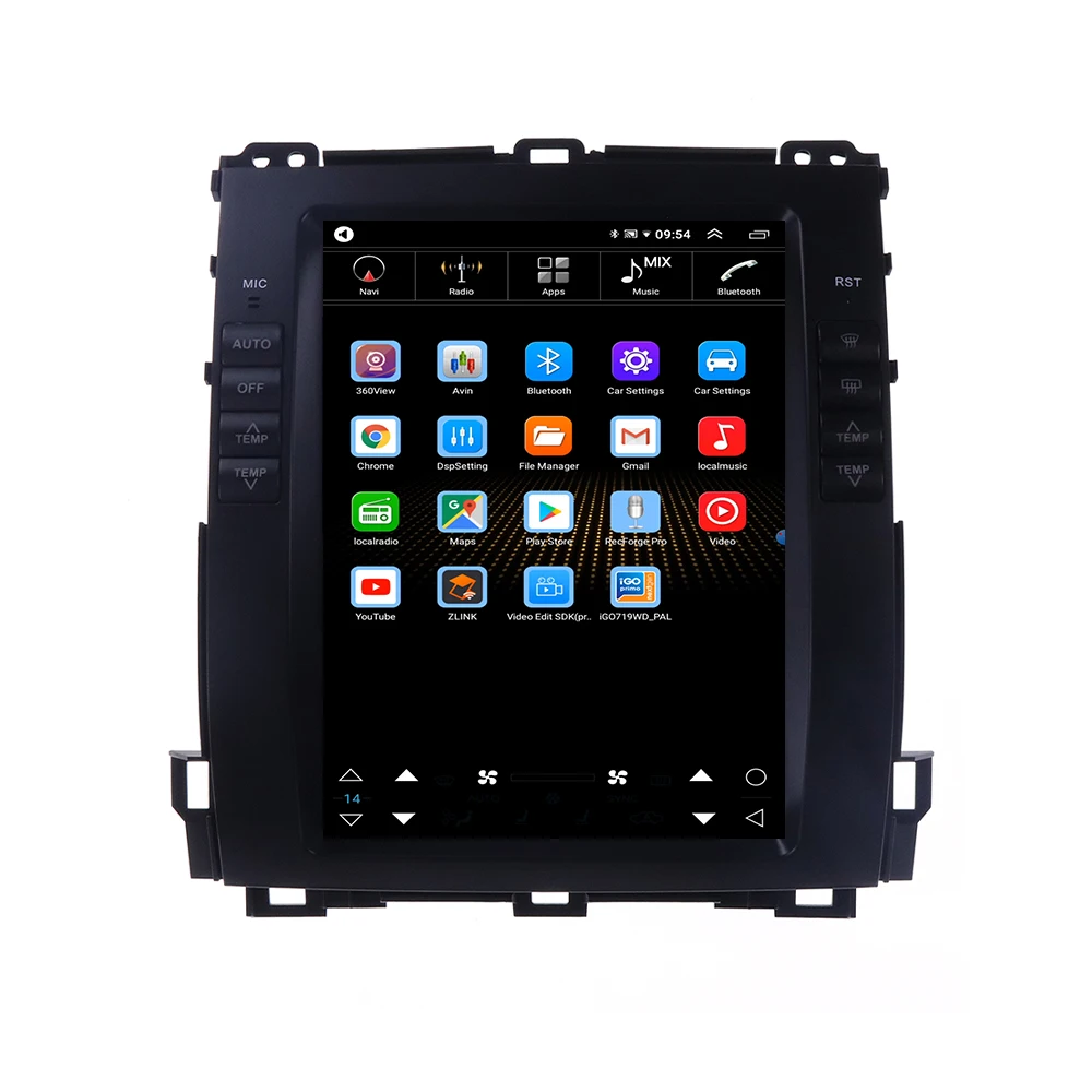 For Toyota Prado Land Cruiser 2002-2009 Carplay Car Multimedia Video Player GPS Navigation Radio Screen Android Radio Receiver