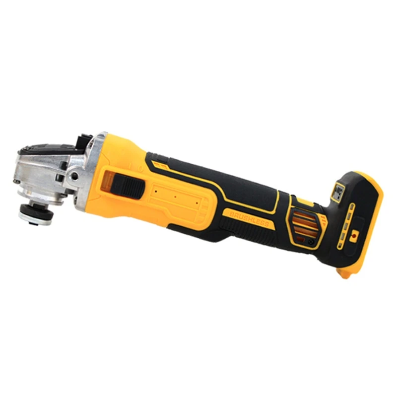 LJL-For Dewalt 18V 20V Battery Cordless Brushless Angle Grinder 125Mm Angle Grinder Power Tools For Metal,Stone,Wood Cutting