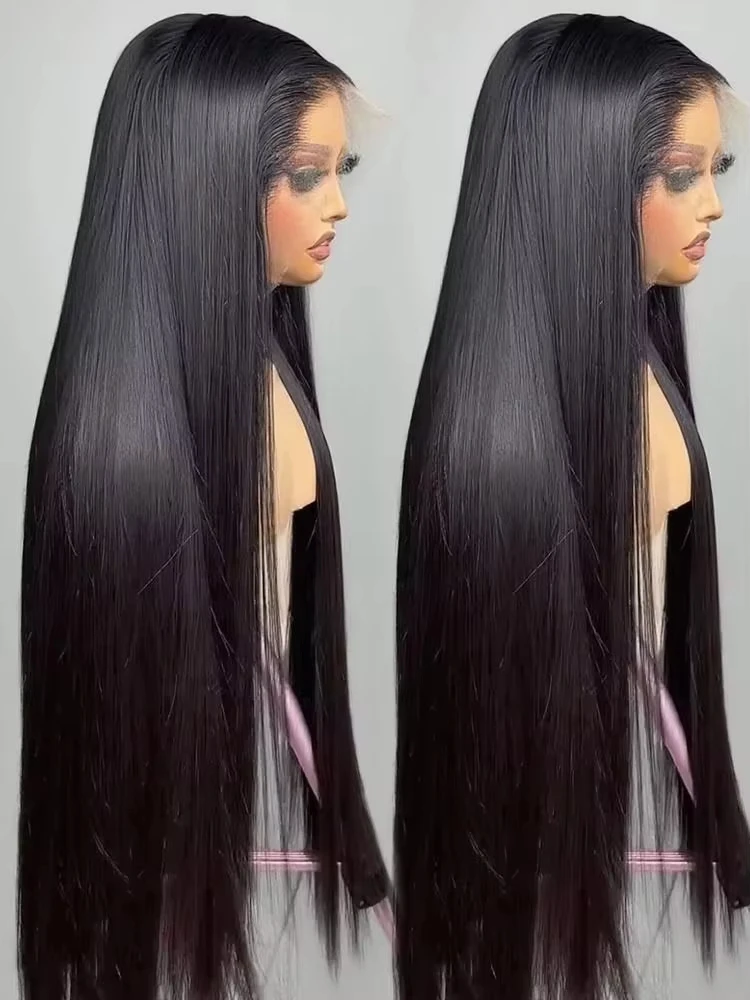 250% Density Straight Human Hair Wigs 40 Inch 13x4 13x6 Lace Frontal Wigs Brazilian Human Hair 5x5 Glueless WIgs For Women