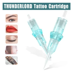 20 Stuks Tattoo Cartridge Naalden Ronde Liner Permanente Make-Up Naalden 0.16/0.18/0.2/0.25/0.3/0.4/0.5Mm Voor Tattoo Machines Grips