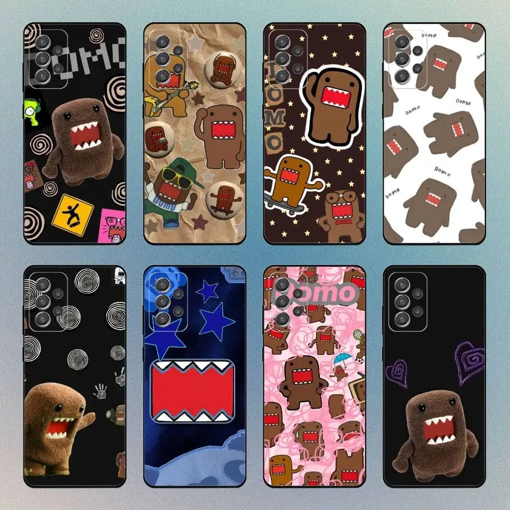 Bonita funda de teléfono domo-kun para Samsung S25,S24,S21,S22,S23,S30,Ultra,S20, funda blanda negra