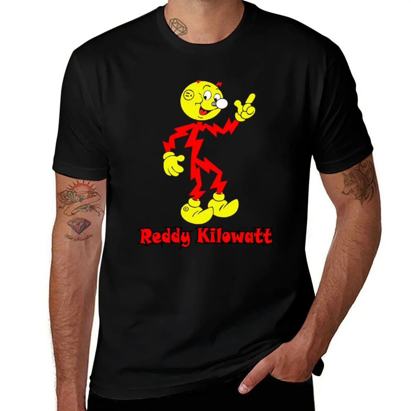 

Reddy Kilowatt T-Shirt quick drying Blouse vintage clothes T-shirts oversize cotton t shirt men