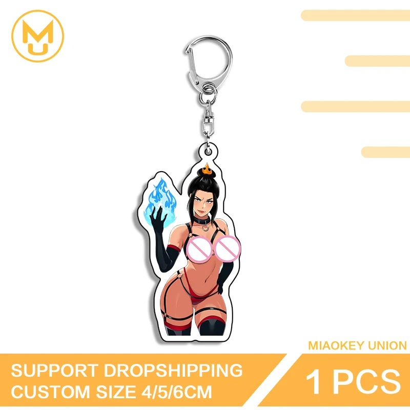 Alluring Big Boobs Azula Waifu Edgy Chic Key Chains Simplicity Hot Selling Pendant Accessories Pretty DIY Jewelry Decoration