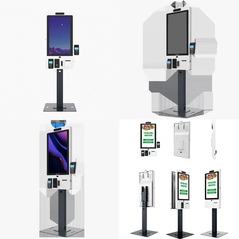 For Convenience Store Touch Screen Payment Kiosk With Printer and Card Reader Self Service Checkout Terminal Bill Payment