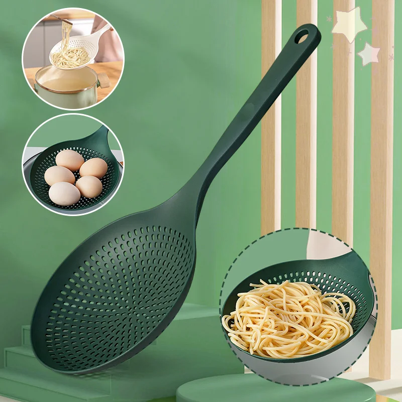 

Высокотемпературный большой дуршлаг, кухонное сито для лапши, овощей, противоожоговой совок, скиммер, инструмент для приготовления пищи