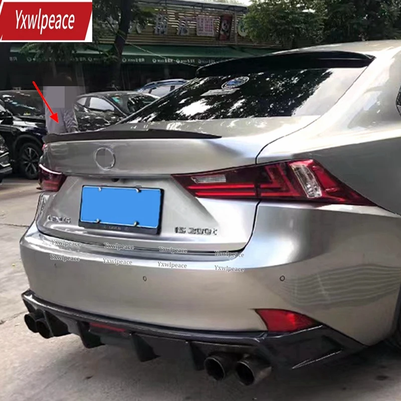 

For Lexus IS Series Spoiler 2013 2014 2015 2016 2017 ABS Material IS200t IS250 IS300 IS350 Rear trunk lip spoiler Wing Car Style