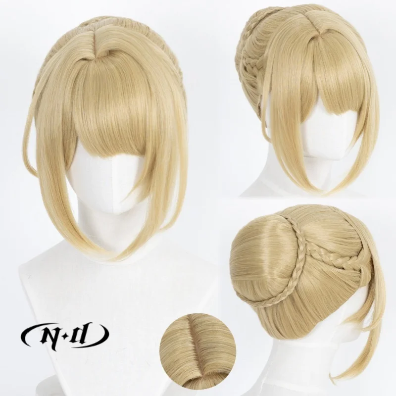 

ND Evelyn Chevalier Cosplay Wigs Zenless Zone Zero ZZZ Cosplay Hair Wigs for Comic Con Coser Party Heat Resistant Synthetic