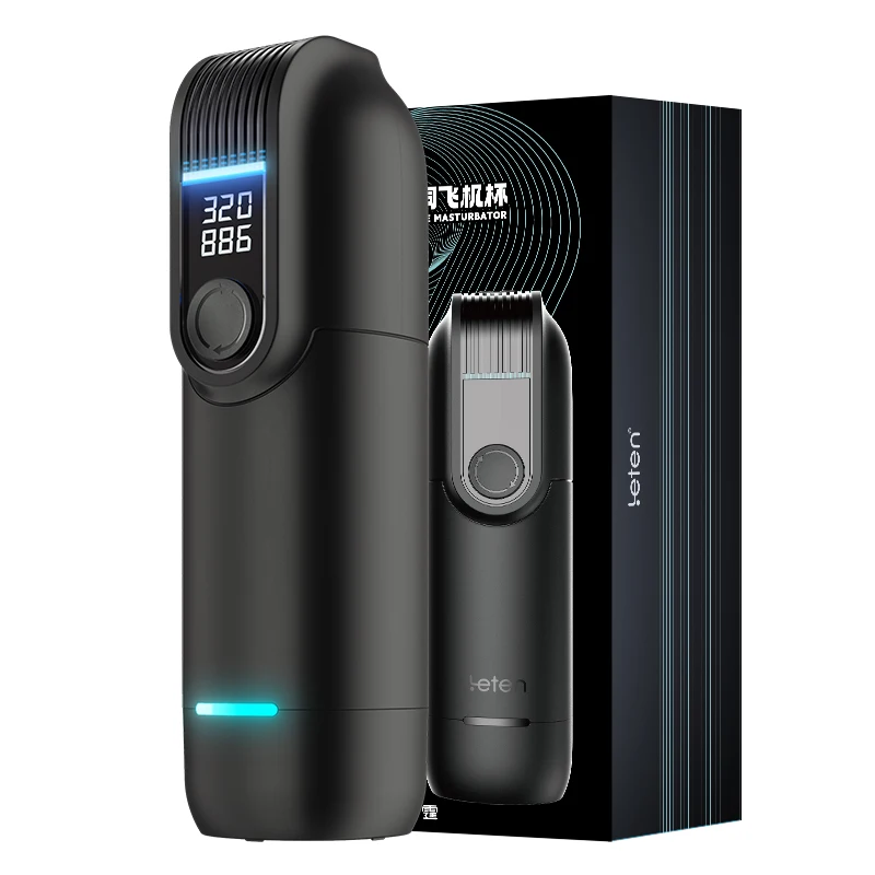 جهاز استمناء ذكر تلسكوبي ذكي أوتوماتيكي بالكامل من Leten جهاز استمناء ذكي لتدفئة الصوت للرجال ألعاب جنسية منتجات للبالغين مهبل اصطناعي