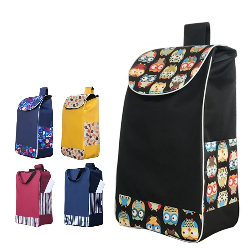 Multi-purpose Waterproof Shopping Cart Bag for Pull Folding Trolley Cart Travel Market Purchase Storage Universal Bags