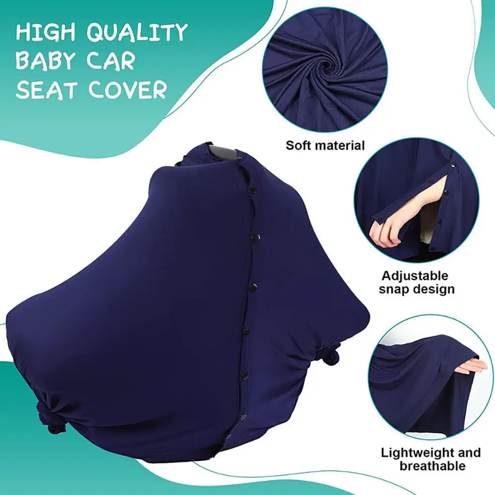 

Multi-functional Privacy Breastfeeding Shawl Solid Color Muslin Fabric Baby Nursing Poncho Privacy Protection