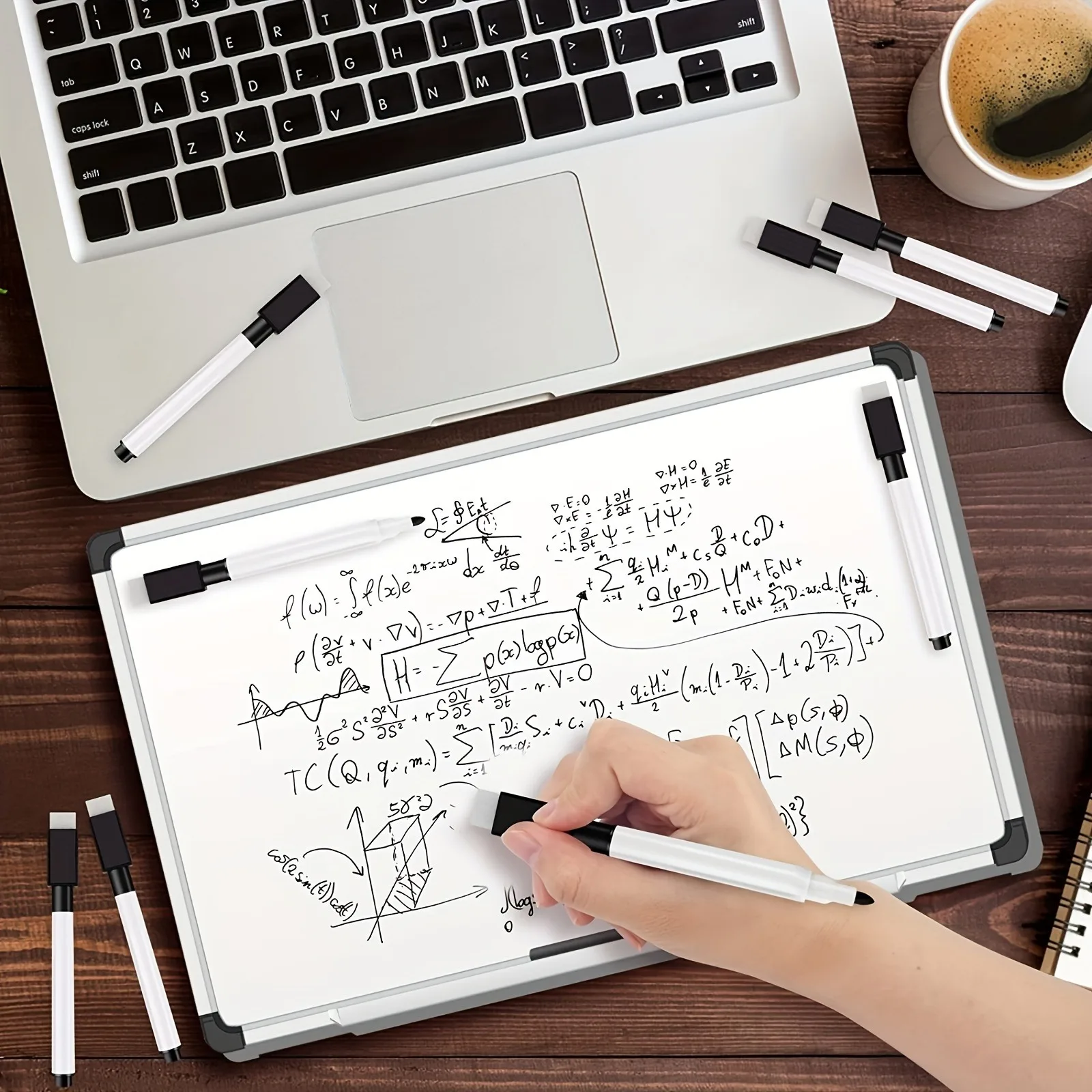 Easy drying Erasable pen set with rubber cap, instructional presentation whiteboard marker, fine tip drawing pen for Student