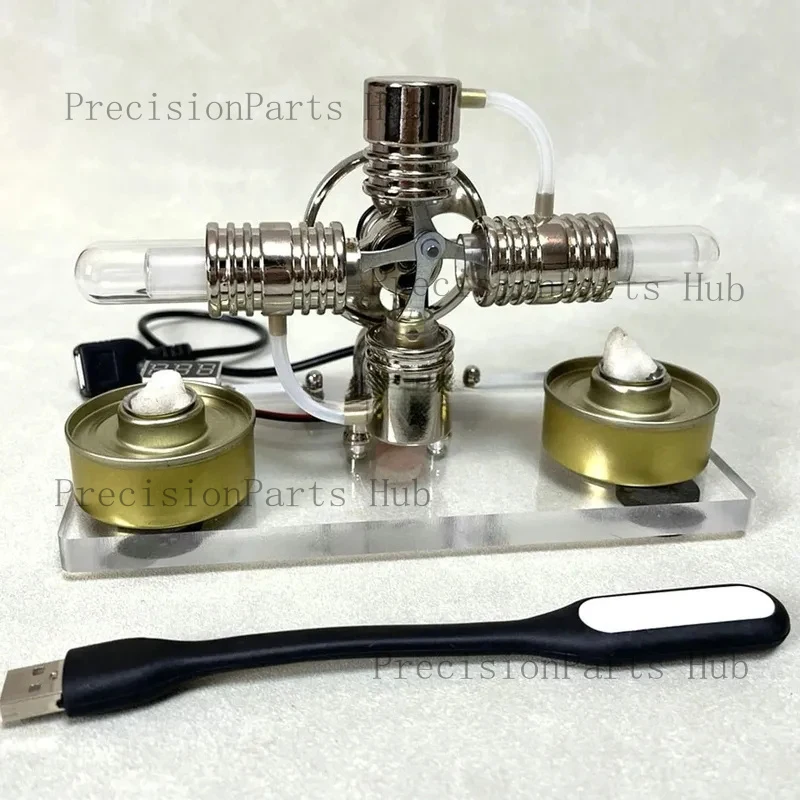 1set Engine Model, Steam Physics, Popular Science, Technology, Science, Small Maker, Small Invention