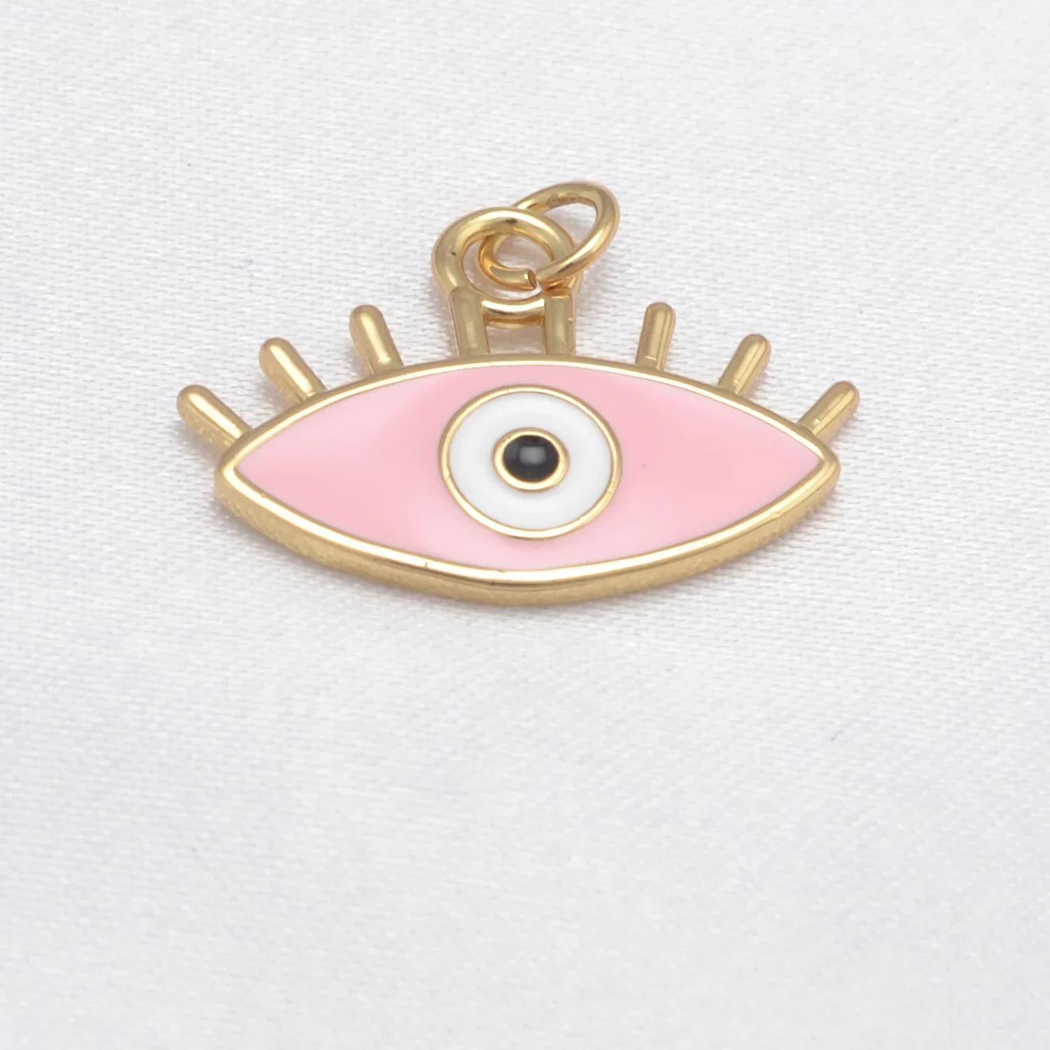 15 Pcs Ancient Greek Devil Eye Pendant Diy Necklace Earring Bracelet Accessories Copper Plated Jewelry Enamel Charm for Women