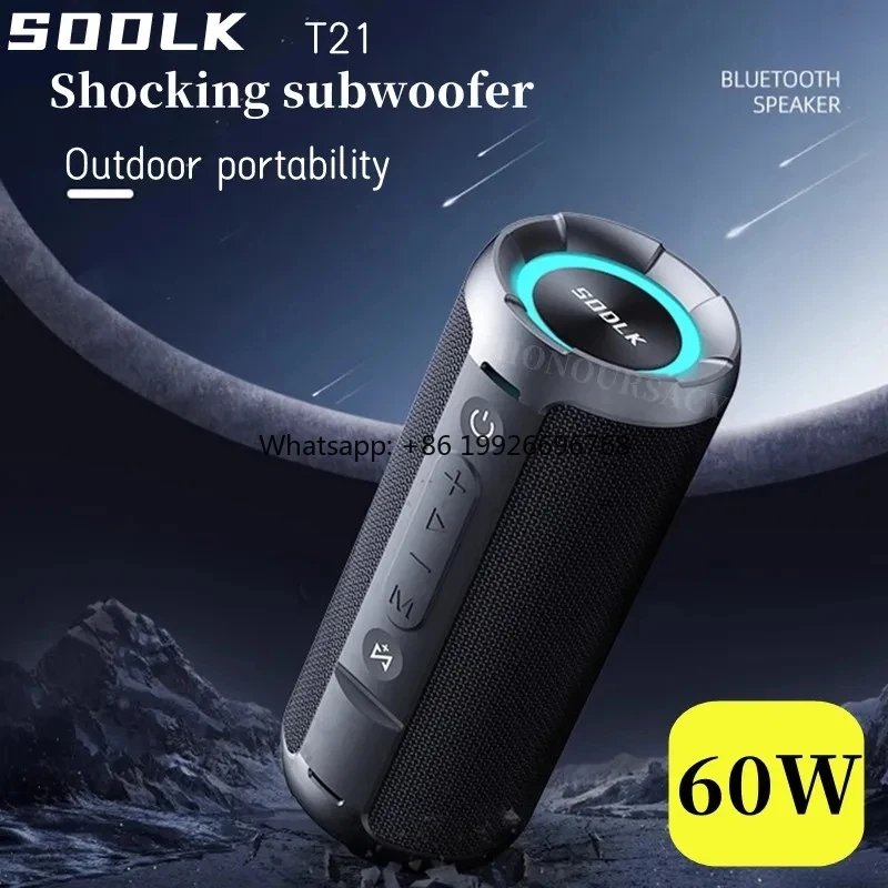 

Portable Speakers Outdoor Blue Tooth Speaker 60W High-Power Wireless Tws Subwoofer T21 manufacturer