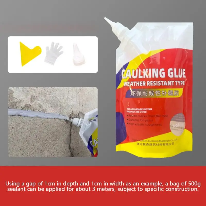 Crack Repair Filler With Scraper High Performance Caulking Sealant Caulking Glue High Performance Caulk Adhesive For Cement