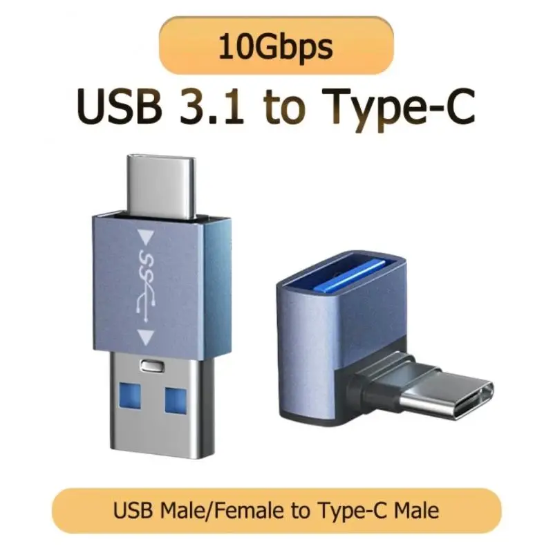 Tipo c macho para usb 3.0 fêmea conversor otg tipo c para usb 90 graus ângulo reto conector de extensão usb c para telefone portátil