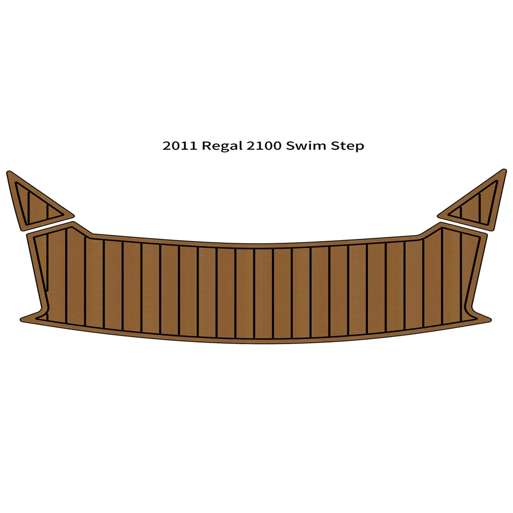 

2011 Re-gal 2100 Swim Platform Step Pad Boat EVA Foam Faux Teak Deck Floor Mat