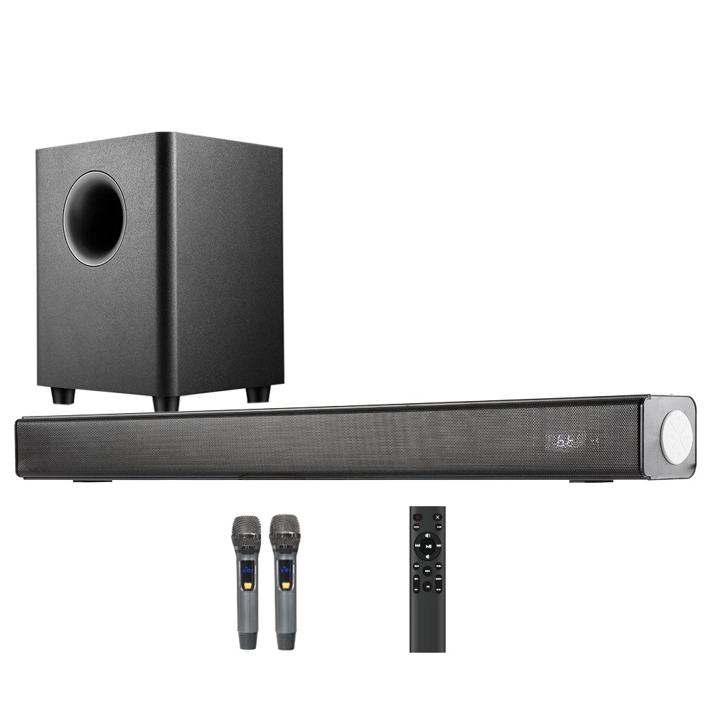 

2023 New Arrival 150W Home Theater TV Soundbar With Subwoofer Speakers Strong Bass Stereo Surround Sound Bars KTV