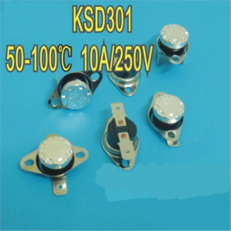 1 pc Ksd301 Thermal Switch Battery Charging No Drum Package 55 Degrees Normally Closed 30A Electric Motor Car