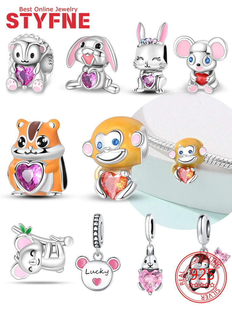 

charms silver 925 originales pet Beads Pendant Fit Bracelet Necklace Accessories Bead Jewelry Making Fine Jewelry Gift