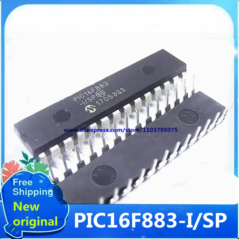 

In stock 5PCS~20PCS/LOT Original PIC16F883-I/SP PIC16F883 DIP28 100% New and Genuine
