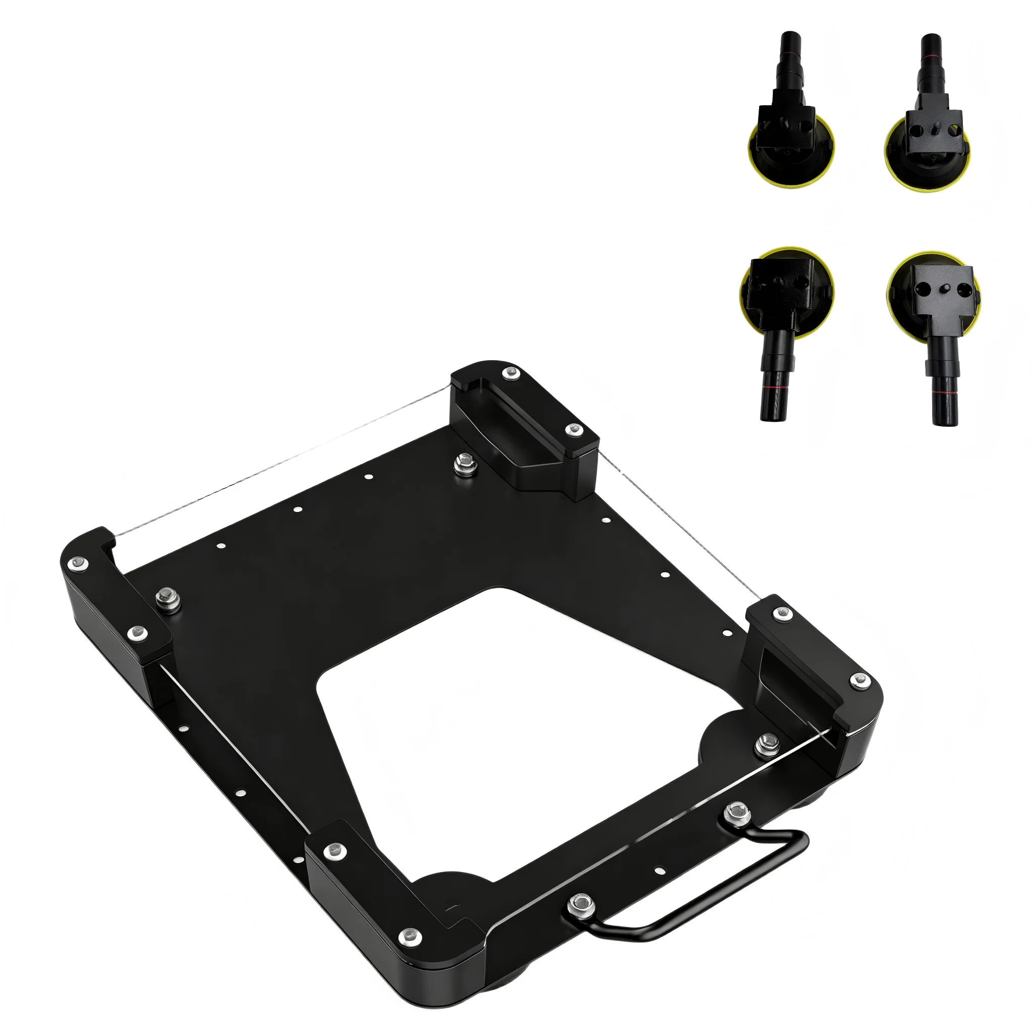Starlink Mini Mount Roof Mount Four Vacuum Suction Cups Stand Strong Hold Portable Aluminium Alloy Vehicle Camper Van Boat Yacht