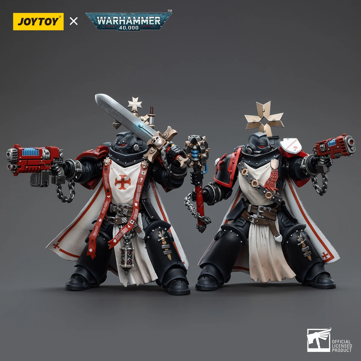 JOYTOY Warhammer 40k 1: 18 Black Templars Sword Brethren Brother