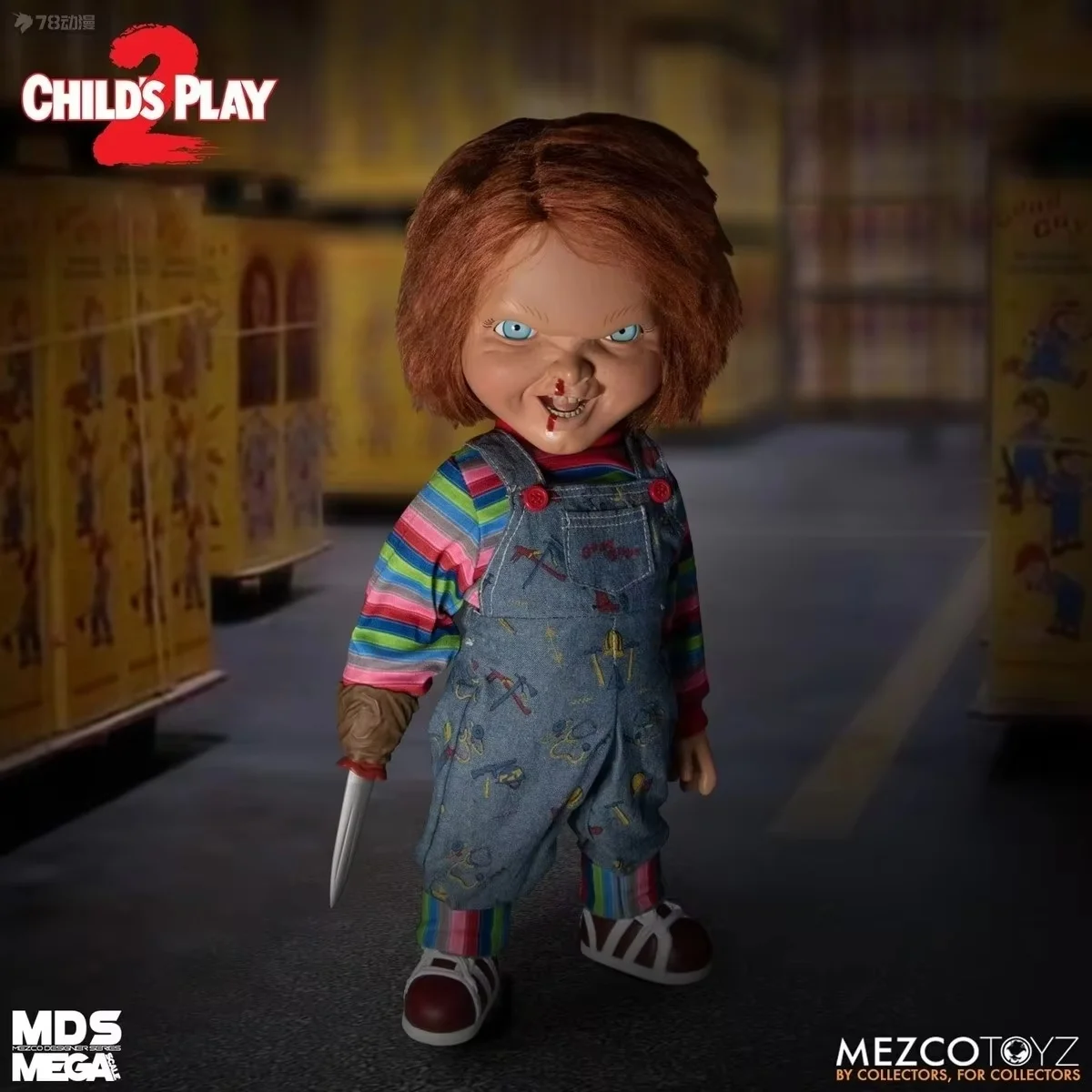 Original In stock 15 inch Mezco MDS Ghost Doll Resurrected and Threatened Chucky  Mobile Doll Toy Gifts