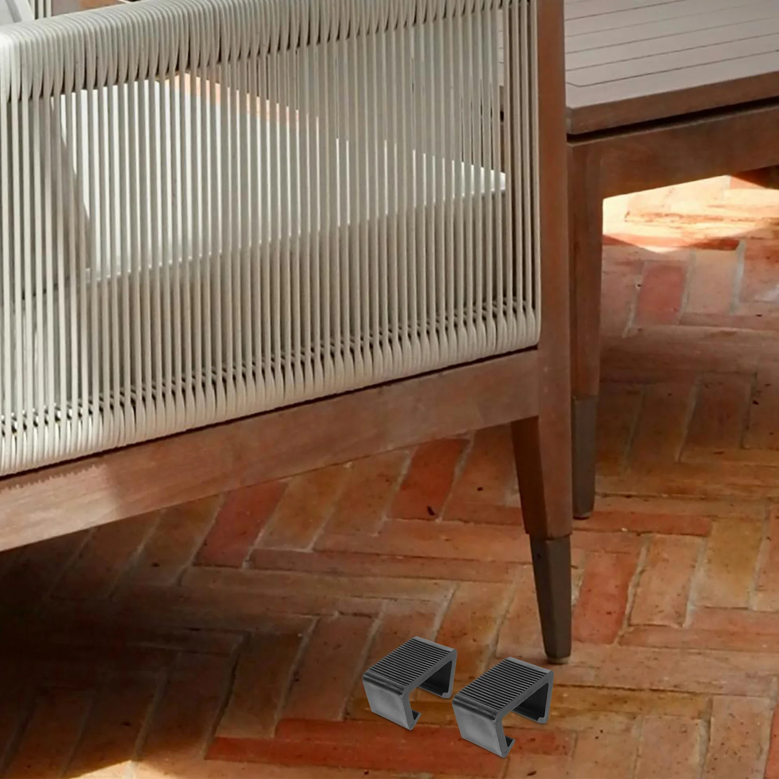 

4pcs Rattan Sofa Clips Plastic Furniture Connectors For Outdoor Indoor Sectional Chairs Beds Patio Wicker Clamps