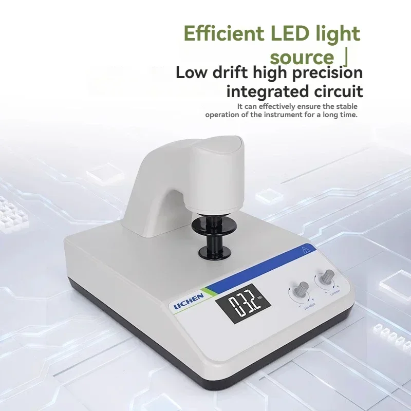 Portable Digital Whiteness Meter for Paper, Starch, and Powder (Blue Light) – Laboratory Fluorescence Whiteness Tester