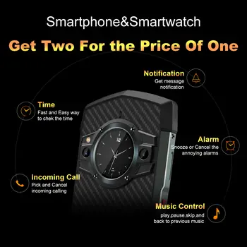 Unihertz Tick Tock 5G Robustní smartphone Android 128GB 48MP Fotoaparát Mobilní telefon 6000mAh Telefon s Duální obrazovkou IP 68 Vodotěsný 10 nejlepší prodej nejlepší telefon - №5