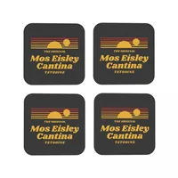 Moe Eisley Cantin Coasters Kitchen Placemats Waterproof Insulation Cup Coffee Mats For Decor Home Tableware Pads Set of 4