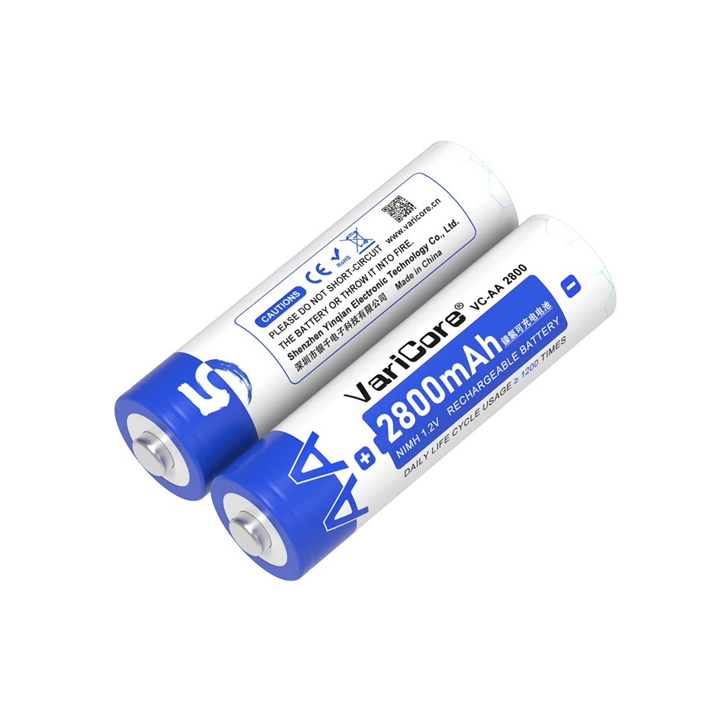 VariCore VC-AA 2800 caja de Color 4 Uds NiMH 1,2 V NiMH 2800mAh batería recargable de gran capacidad para ratón juguete Control remoto