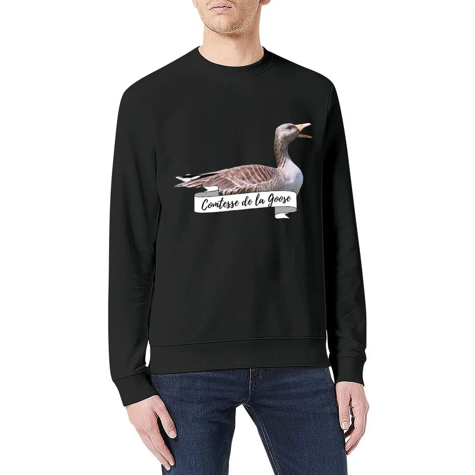 Royal Geese Comtesse De La Goose Funny Goose Lover Gift Pullover mens clothes men's autumn clothes autumn sweatshirt