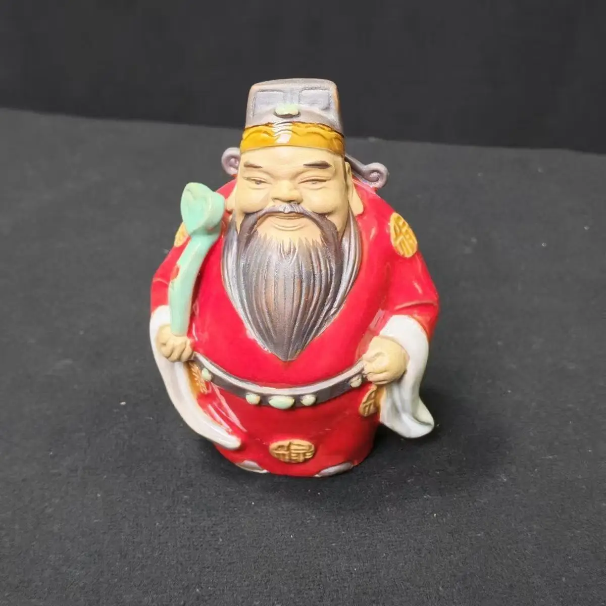 

Decoration of Chinese God of fortune Statue Ceramic Figure---Shiwan Kiln