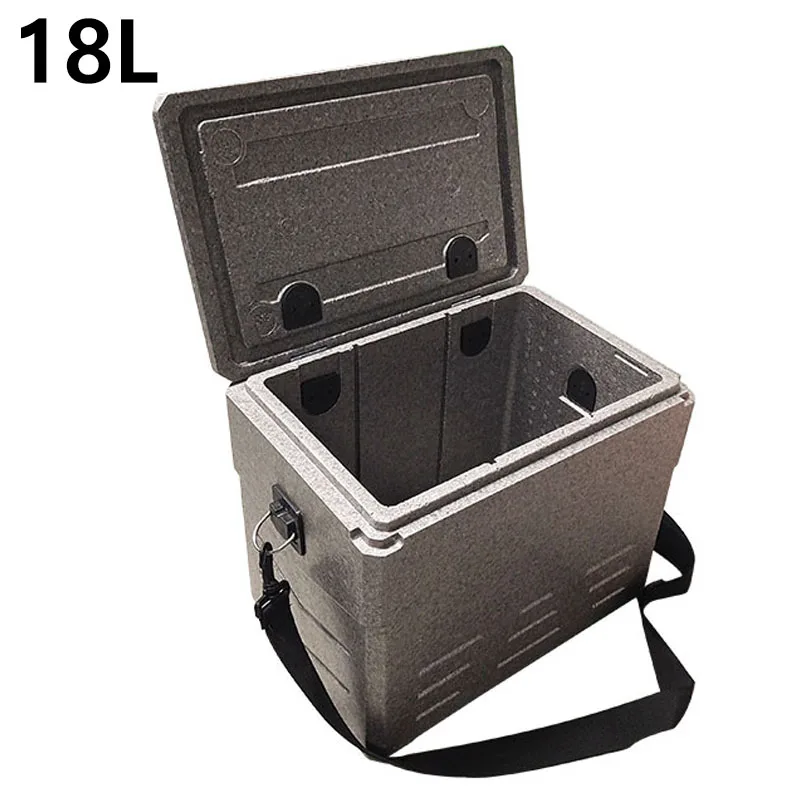 18L EPP Camping Light Weight Box Outdoor Storage Food Drink Picnic Hiking Cooling Box Ice Box Quality Insulation Case Warm Cool