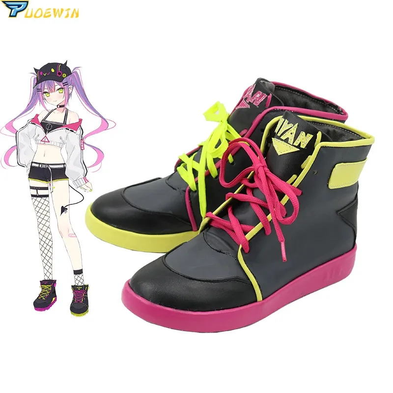 DY20Vtuber Hololive Tokoyami Towa 코스프레 신발 부츠25