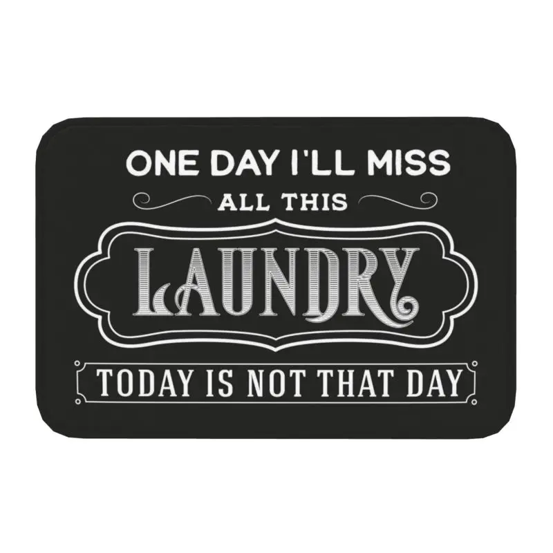Personalized Laundry Room Doormat Mat Anti-Slip Bath Kitchen Living Room Rug Carpet 40*60cm