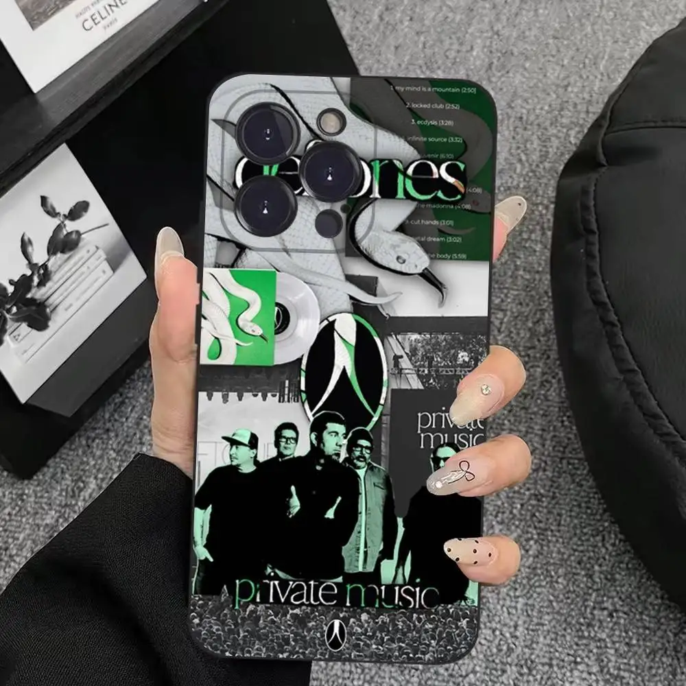 Private Music D-Deftones Phone Case For iPhone 17,16,15,14,13,12,11,Plus,Pro Max,XS,X,XR,SE,Mini,8,7,Soft Silicone Black Cover