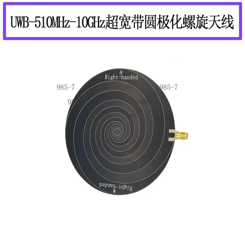 Dual Left Right Circular Polarized Spiral Antenna Ultra Wideband 640MHz-9.2GHz Equidistant Helical RF Parts