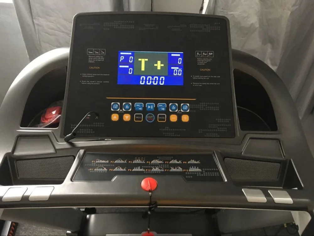 Motor DC 2022 baru 3.0 treadmill elektrik LCD 7 inci