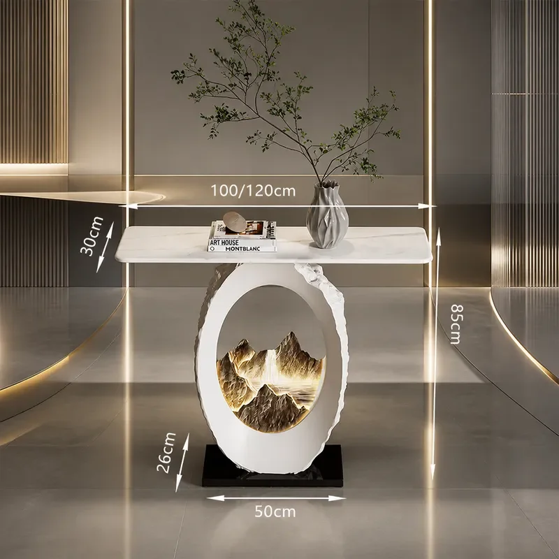 Custom New Chinese Style Entrance Table Luxury High End Console for Home Corridor Entryway Decor View Table