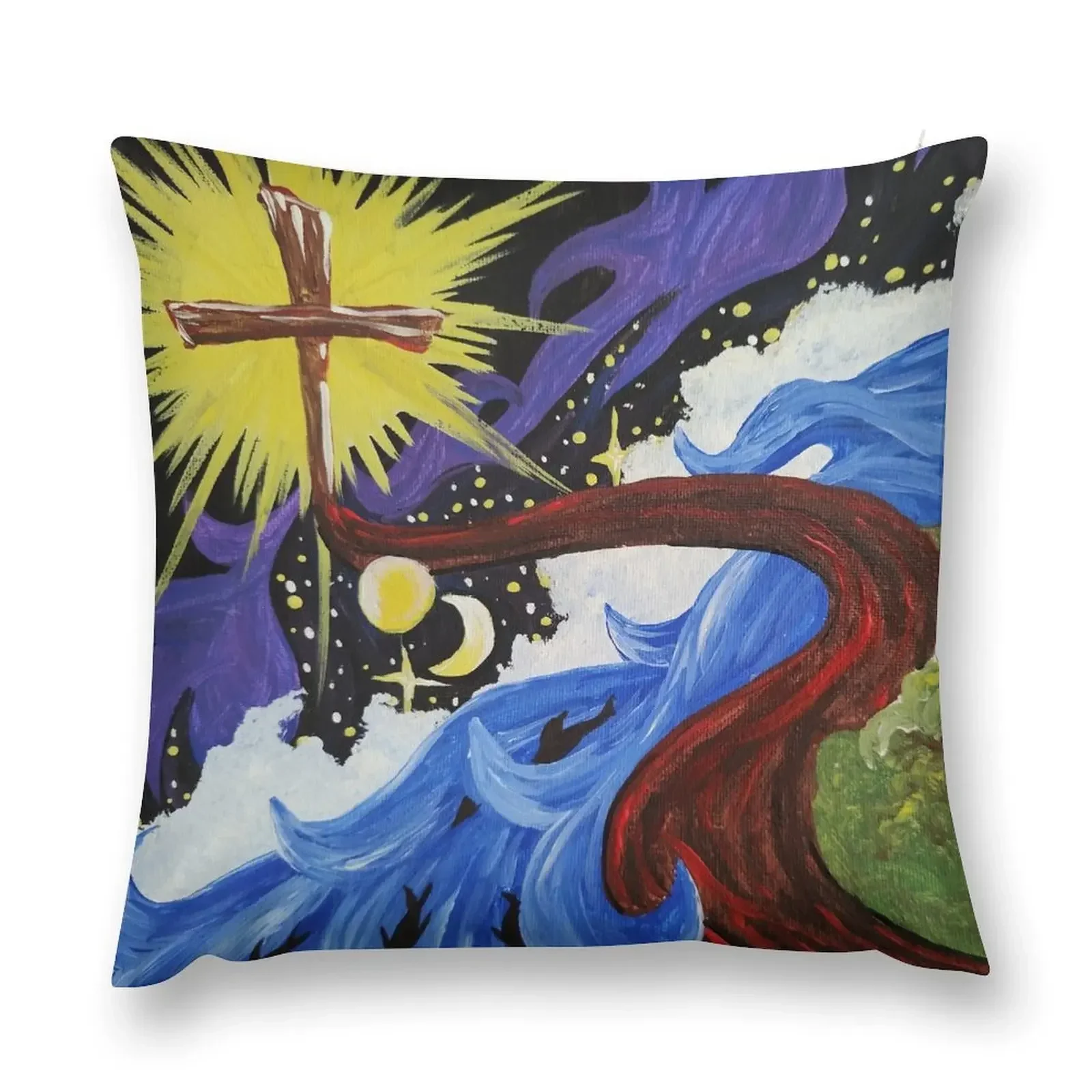 

Word was God Throw Pillow Cushions For Children Cushion Covers For Living Room Christmas Covers pillow