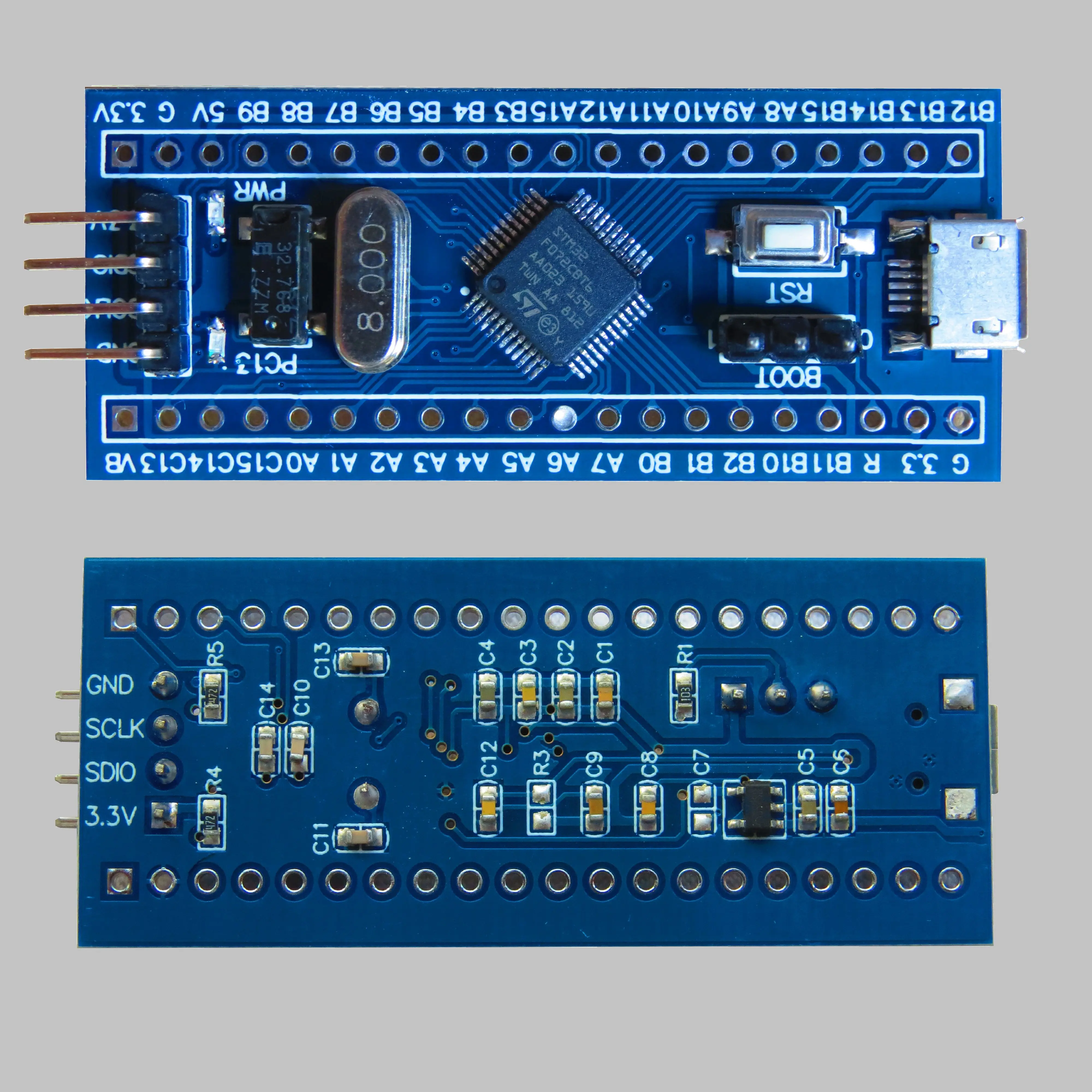 placa do desenvolvimento do cortex m0 sistema o menor stm32f072 stm32f072cbt6 produto novo 01
