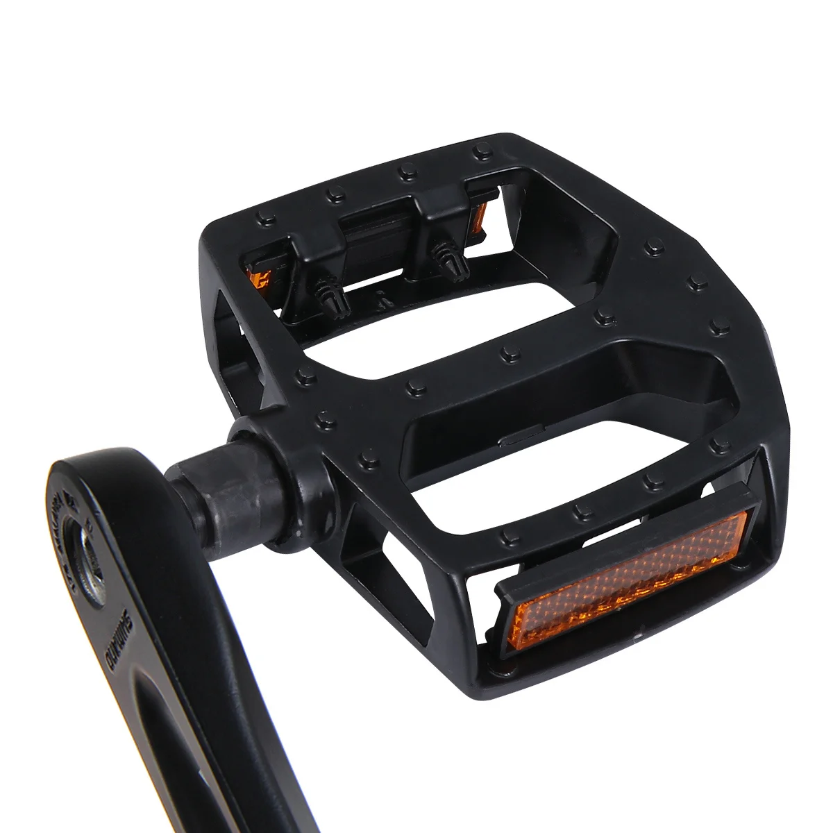 

2Pcs Pedals Aluminium Alloy Hollow Lightweight Non Slip Bike Pedals Cycling Accessories Black Reflective Pedal