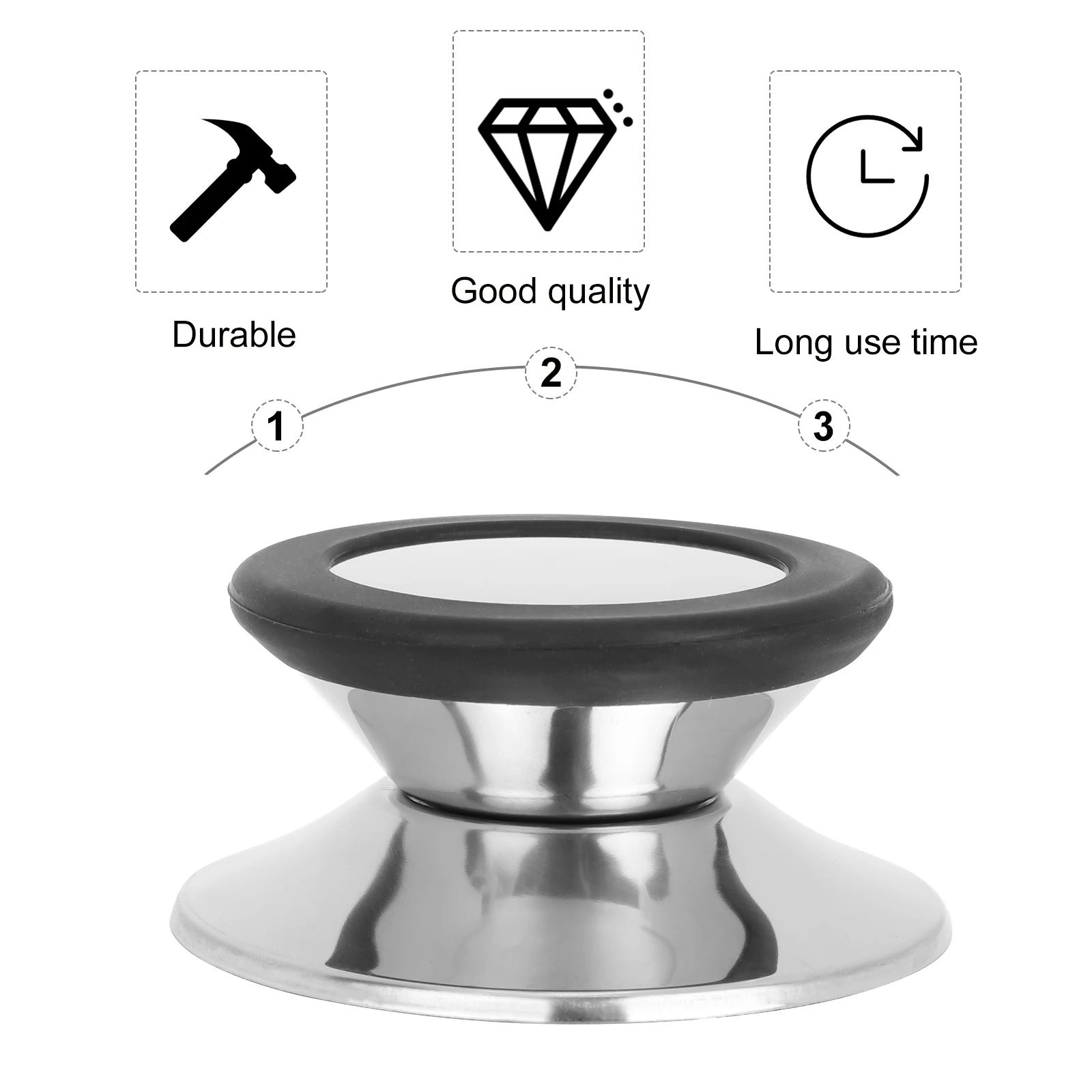 

3Pcs Pot Handles Pot Lid Handle Anti-scald Rings Stainless Practical Kitchen Accessories Suitable All Pots